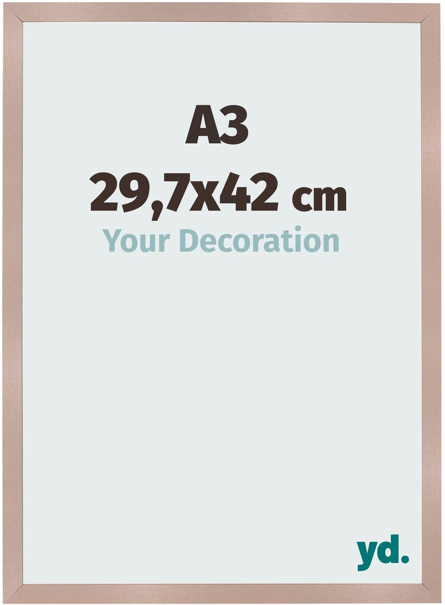 Your Decoration - Fotolijst A3 29,7x42 cm - MDF - Oudroze - Bologna