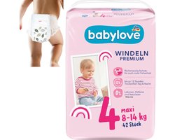SnelShoppen - Premium Baby luiers maat 4 maxi 7-18 kg - 42 stuks - Super absorberend - Ideaal voor baby's - Comfortabel en huidvriendelijk - Wit
