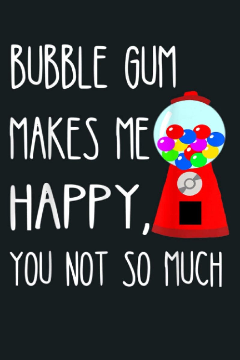 SnelShoppen - Bubble Gum Makes Me Happy Notitieboek - 6x9 inch Dagplanner, To Do Lijst Notitieboek, Dagelijks Organiser, 114 Pagina's, Kleurvol, Perfe