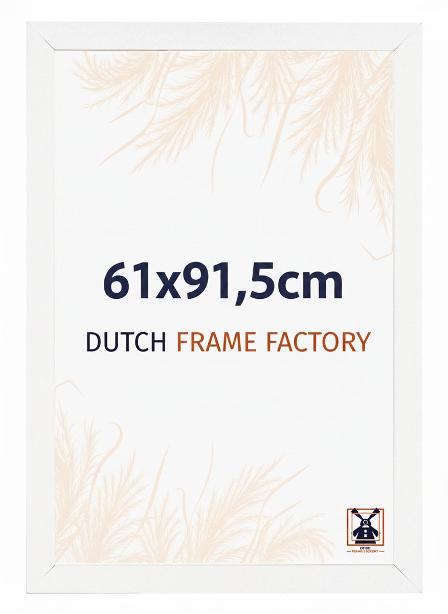 Fotolijst 61x91,5 cm - MDF - Wit Hoogglans - Benno