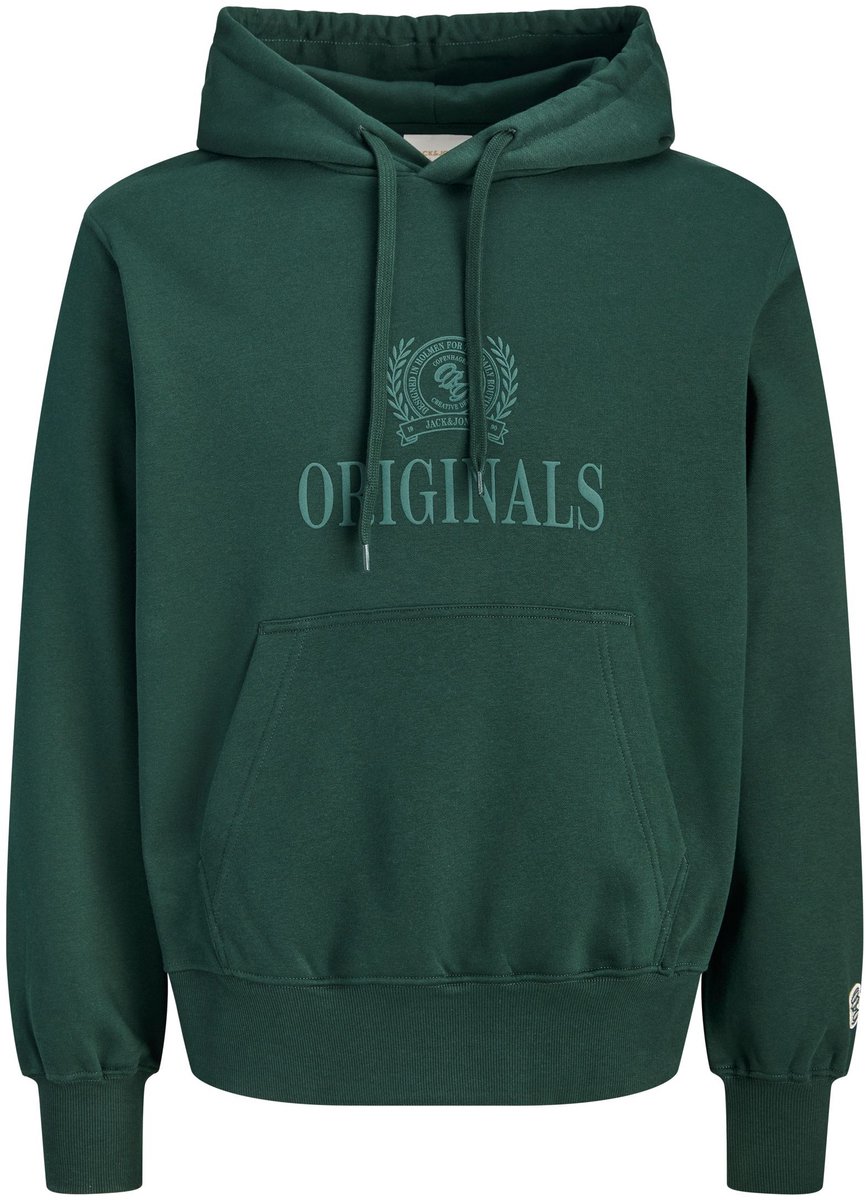 JACK & JONES PLUS - JORFREDERIKSBERG MONOGRAM SWEAT HOOD PLS Heren Trui