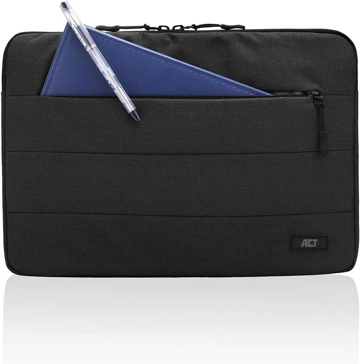 Thijox - ACT City Laptophoes 13 Inch - Polyester Laptopsleeve met Voorvak - Bescherming tegen Stoten en Krassen voor Werk, School en Reizen - Lichte W