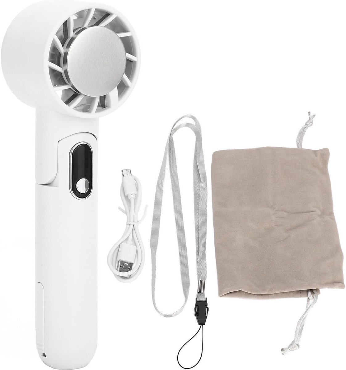 Handventilator - Mini ventilator - Persoonlijke koeling - TEC koeltechnologie - 4000mAh batterij - Wit