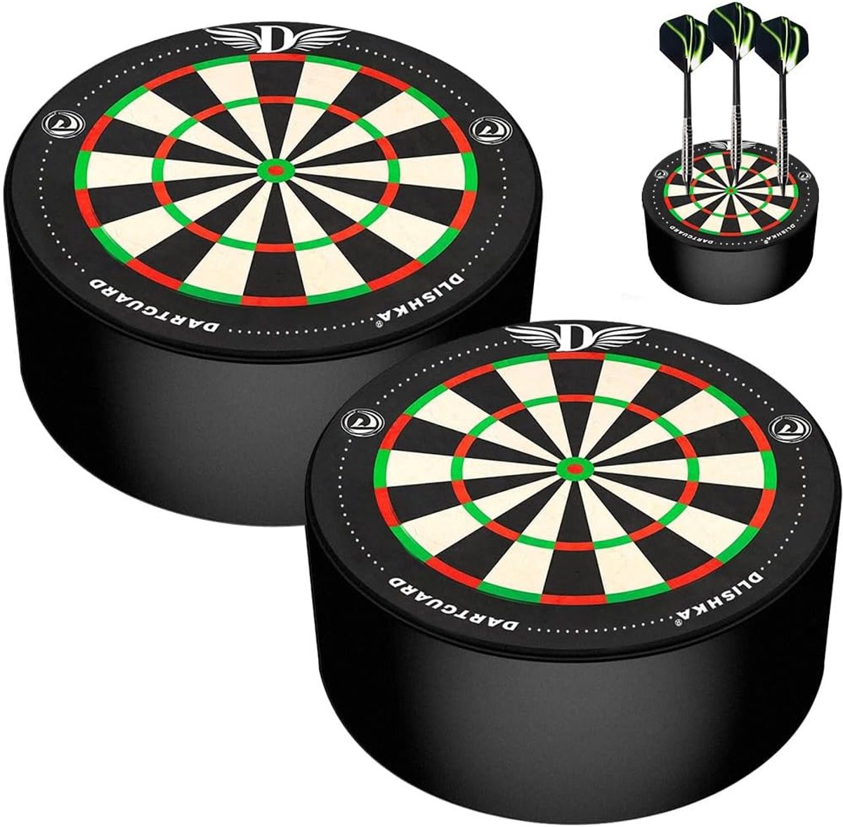 SnelShoppen - Darthouder Mini Dartstation - Stijlvol Dartopbergrek voor Soft & Steel Tip Darts - Ruimtebesparend Dartdock voor 12 Darts - Perfect voor