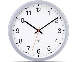 SnelShoppen - VIVILINEN Radiogestuurde Wandklok 30 cm - Stille Klok zonder Tikken - Modern Design voor Slaapkamer, Keuken, Woonkamer - Automatische Ti
