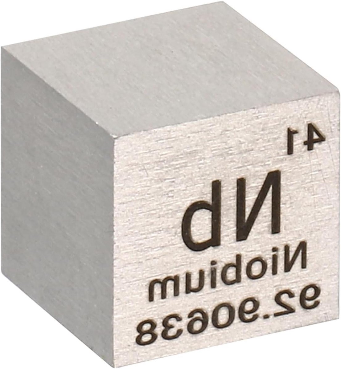 Element Kubus - Metaal Blokje - Educatief Materiaal - Hoge Zuiverheid 99.95% - 10 mm - Zilverkleurig