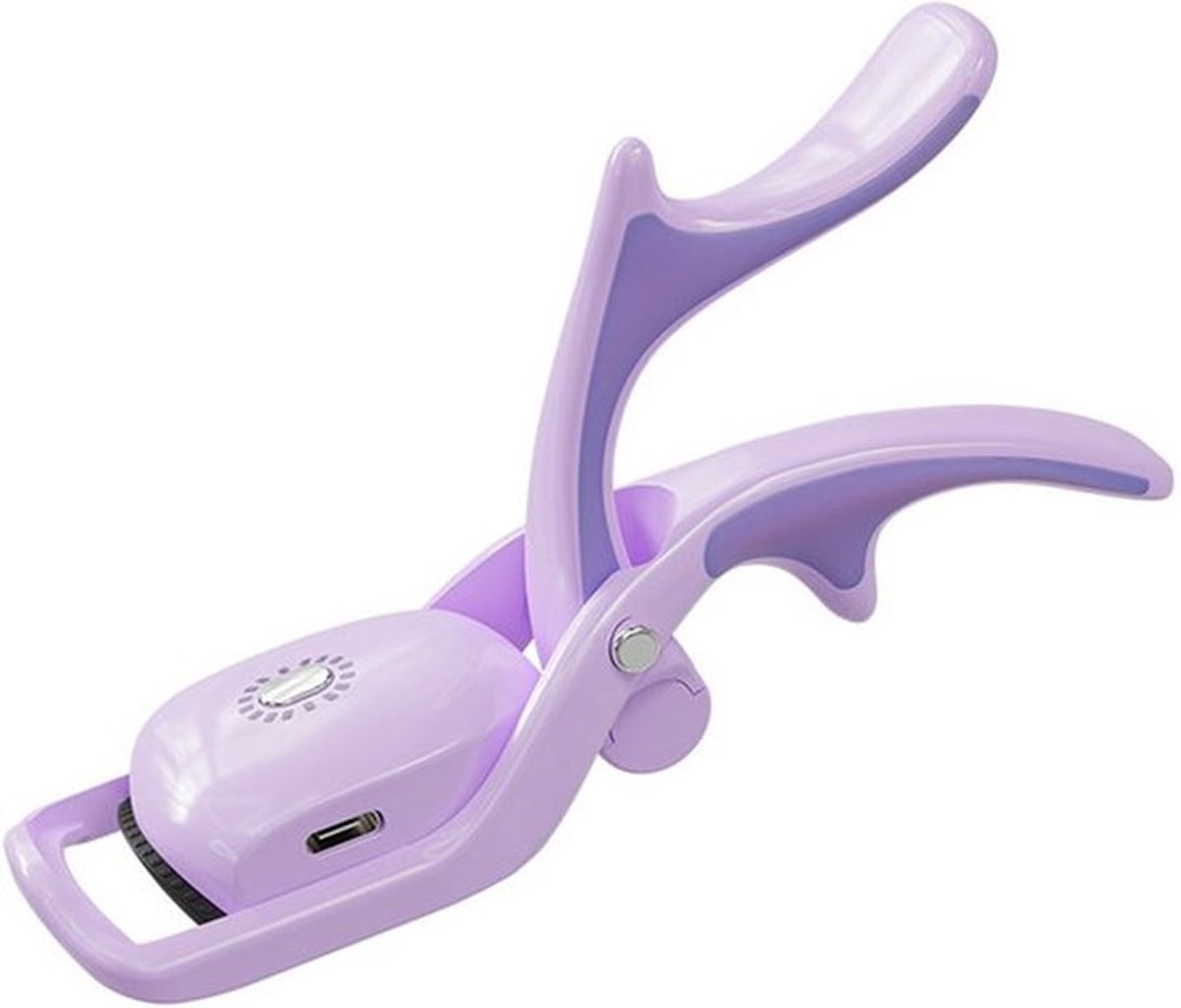 Elektrische wimperkruller met 3 temperatuurstanden - Snelle opwarmtijd van 15 seconden, oplaadbaar - Brede opening voor een langdurige, natuurlijke krul - Paars