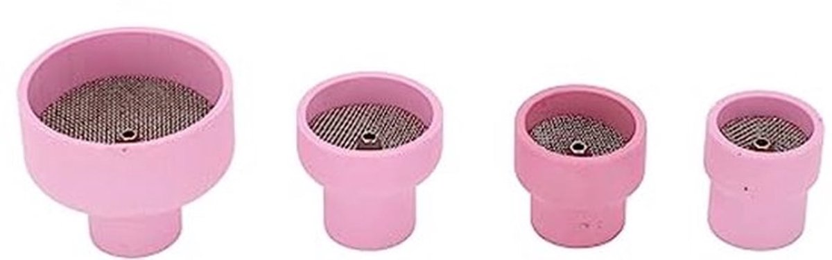 Roze Keramische TIG Cup Kit Set 12# 14# 16# 24# 2.4mm Binnendia