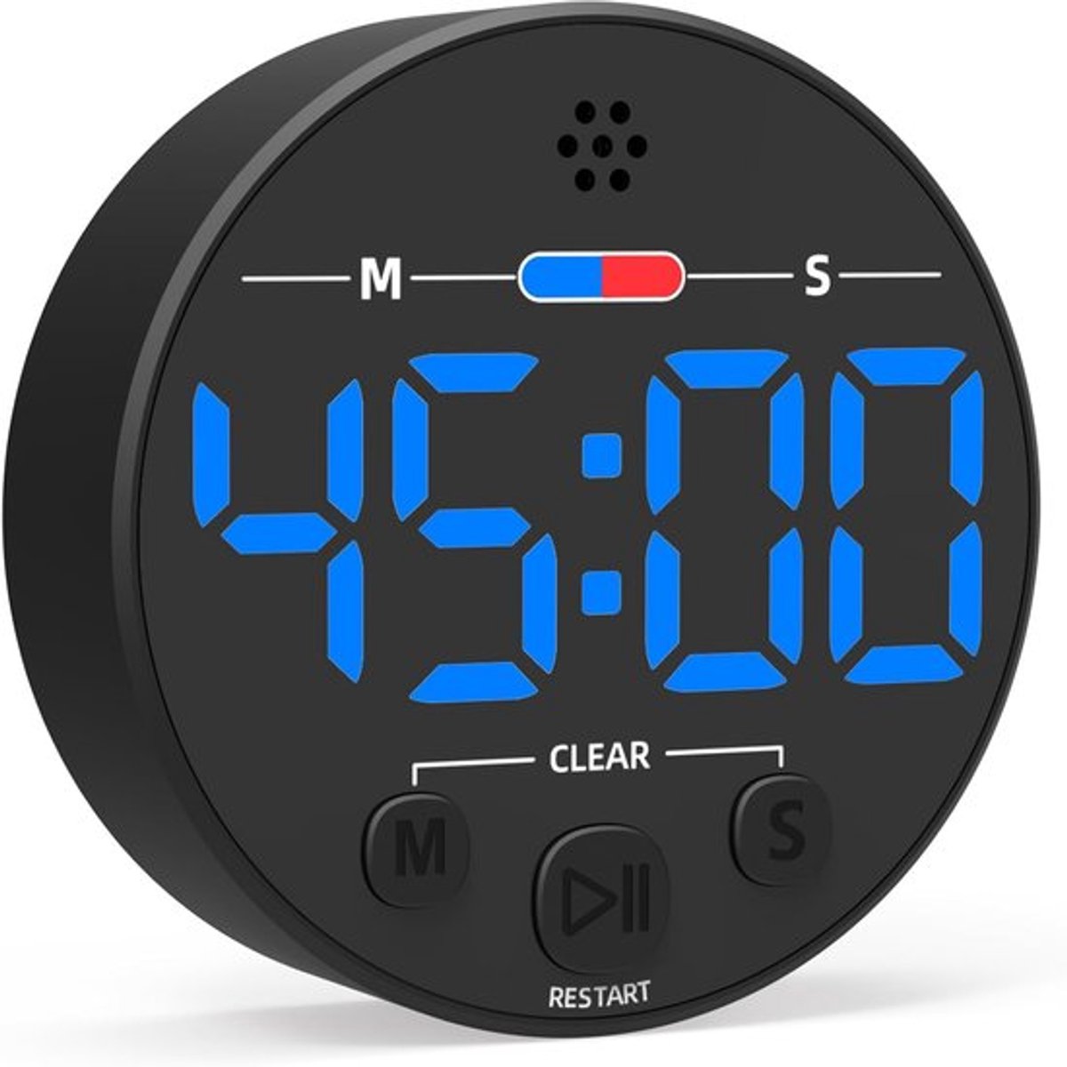 Digitale Timer - Kookwekker Digitaal - Smart Timer - LED Display - Magnetisch - Optellen/Aftellen - Leerklokken - Kookwekker Analoog - Zwart