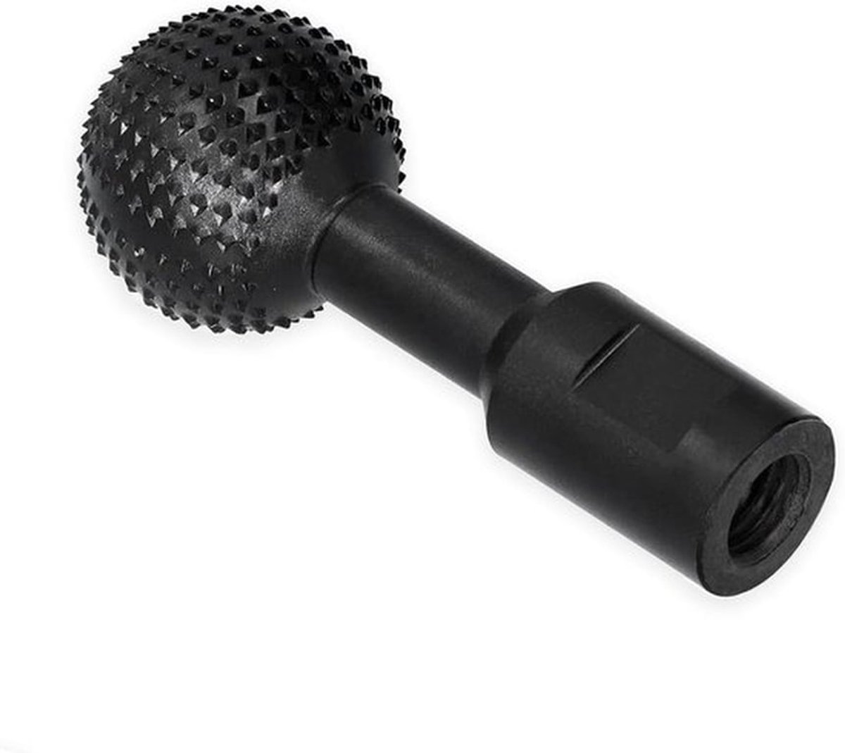 Houtsnijwerk kogelfrees 14 mm kogelbeitel vijlslijpkoppen van koolstofstaal - Voor boormachine en haakse slijper 115/125 mm - Zwart