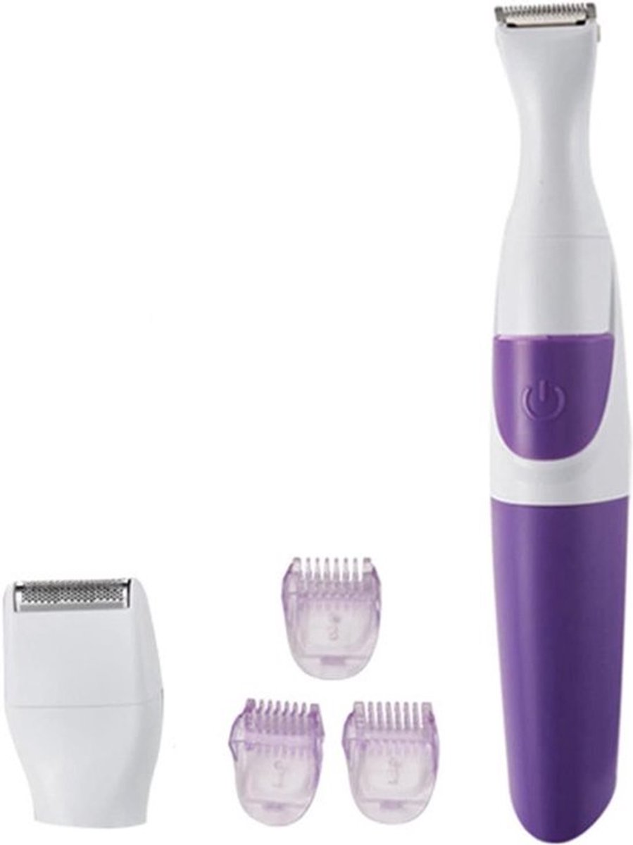 Elektrische Bikini Trimmer voor Vrouwen - 2-in-1 Haar- en Lichaamstrimmer met 3 Opzetkammen