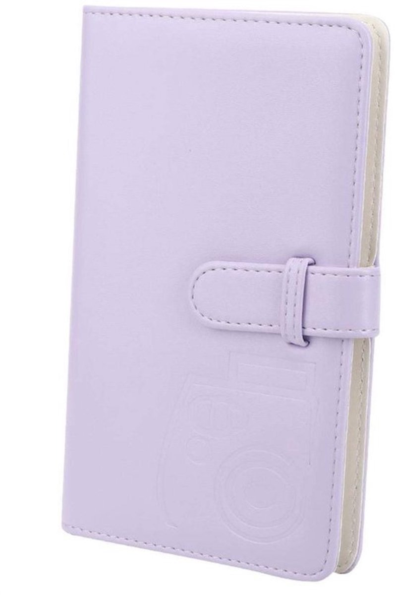 Fotoalbum 3in - 96 Pockets - PU - Paars - Geschikt voor Mini Instant Camera's