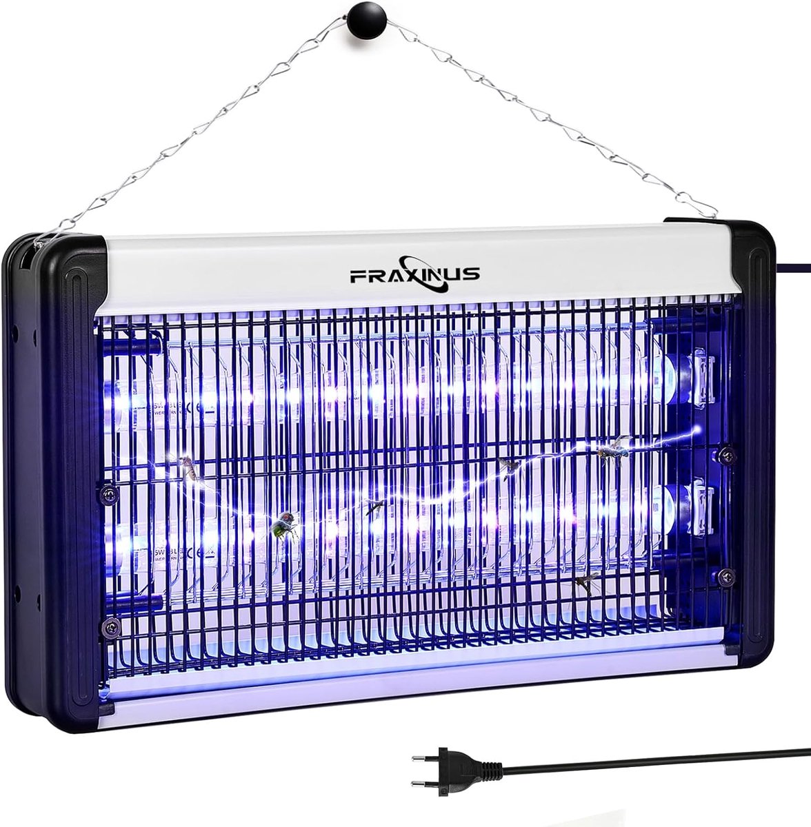 SnelShoppen - Elektrische Insectenverdelger, Vliegenval, Muggenlamp, Anti Muggen Lamp, 2x6,5W LED UV Muggenlicht voor Binnen, Vliegenvanger en Muggenv