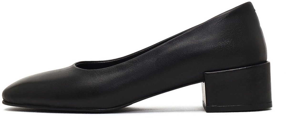 DERIMOD Heeled Shoes Leather Heeled Shoes