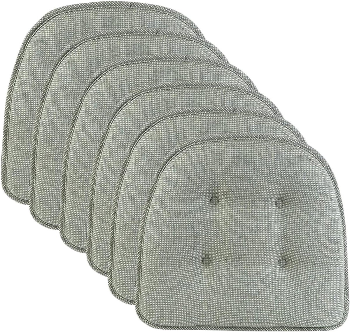 Stoelkussen Set - Zitkussen U-vorm - Comfort Verhogend - Antislip Onderkant - 6 stuks 38x4