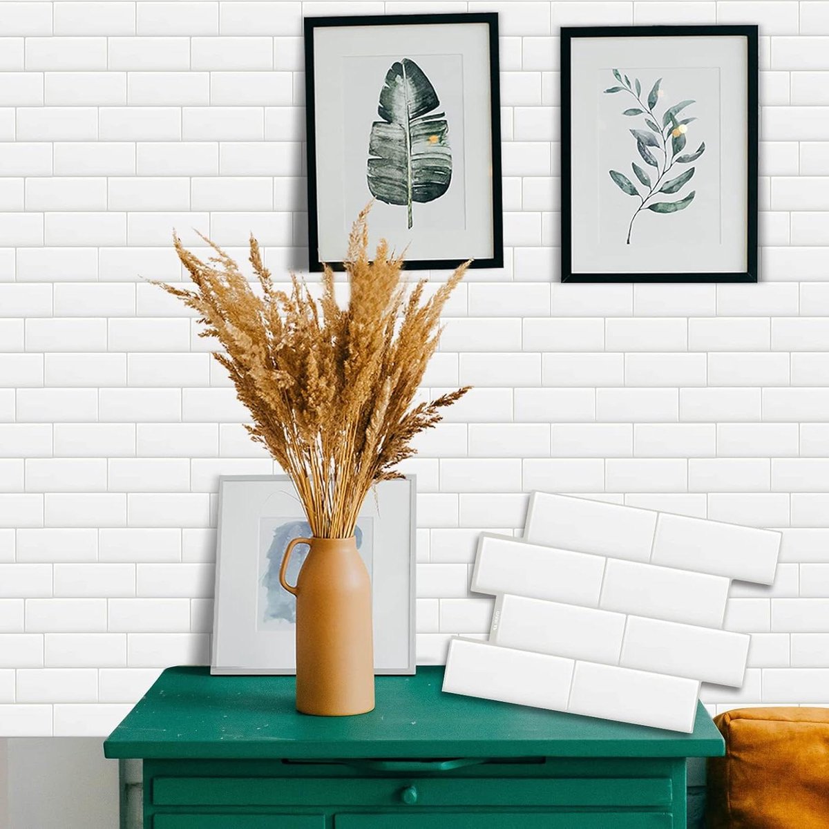 Witte Wandtegels - Muurstickers Keuken - Keuken Decoratie - Waterdicht Spatscherm - 10 Vel