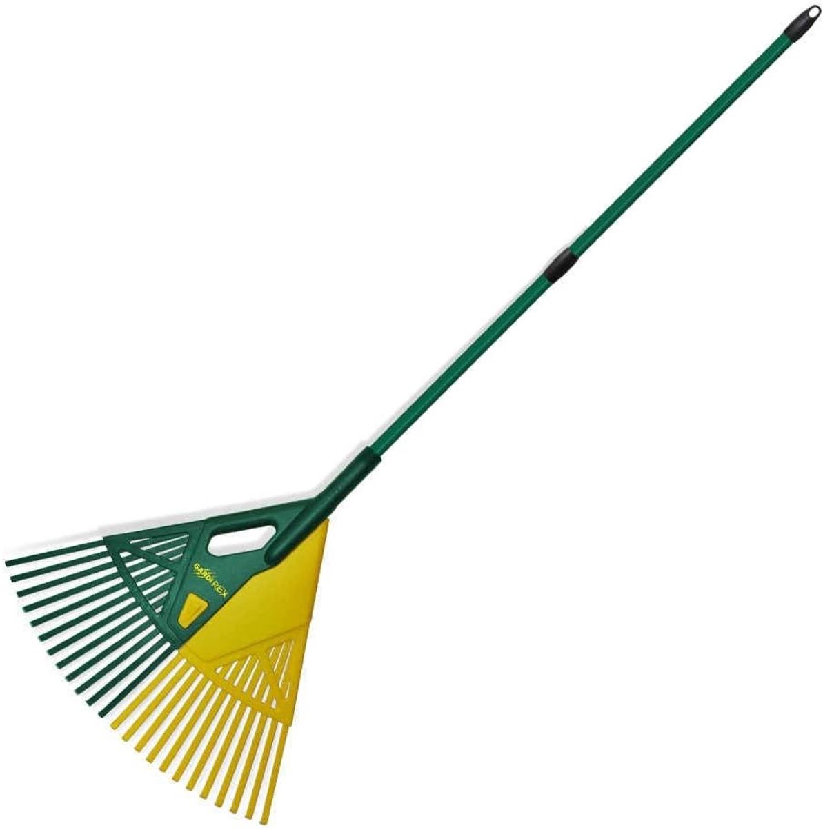 SnelShoppen - Telescopische Bladhark 2m | 70cm Afneembare Harkkop | Tuingereedschap voor Bladeren, Takken en Grasafval