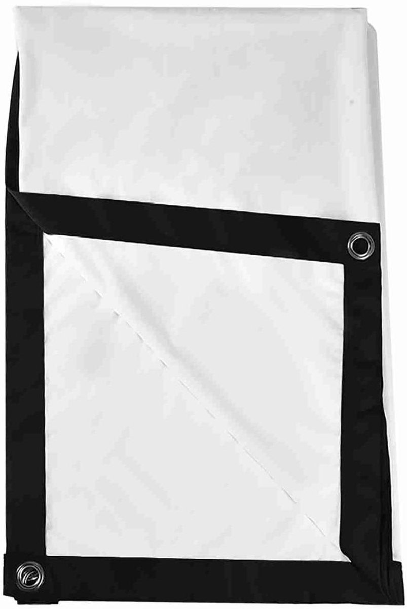 Projectiescherm - Draagbaar Filmscherm - Creatief Tekenen - Opvouwbaar Noncrease - 60-100 Inch - Wit