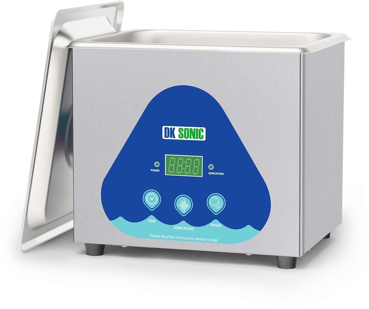 SnelShoppen - Ultrasonic Cleaner 1.5L 60W Professionele Ultrasone Reinigingsapparaat voor Brillen, Sieraden, Munten, RVS, Digitale Controle, Inclusief