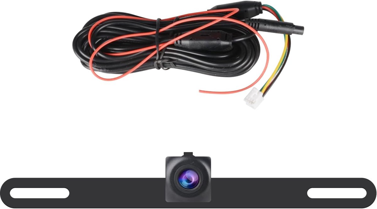SnelShoppen - AHD Achteruitrijcamera voor Auto Radio met Hoge Definitie, Nachtzicht, Waterdicht, Inclusief Kentekenplaat Bevestigingsframe, 170 Graden