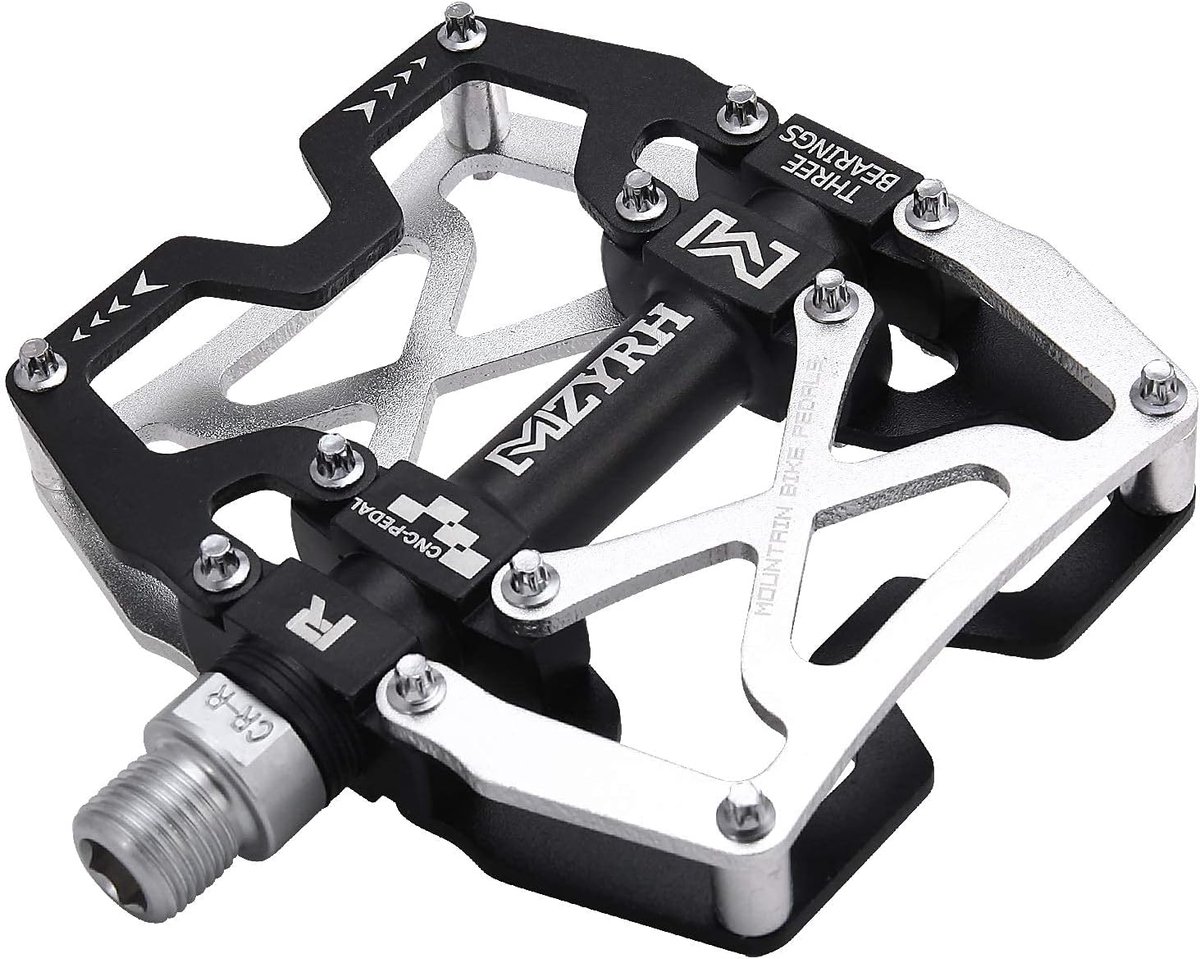 SnelShoppen - Mountainbike Pedalen - Ultra Sterk CNC Geproduceerd - 9/16" Fietspedalen met 3 Gelagerde Sealed Bearings - Antislip en Lichtgewicht - Id