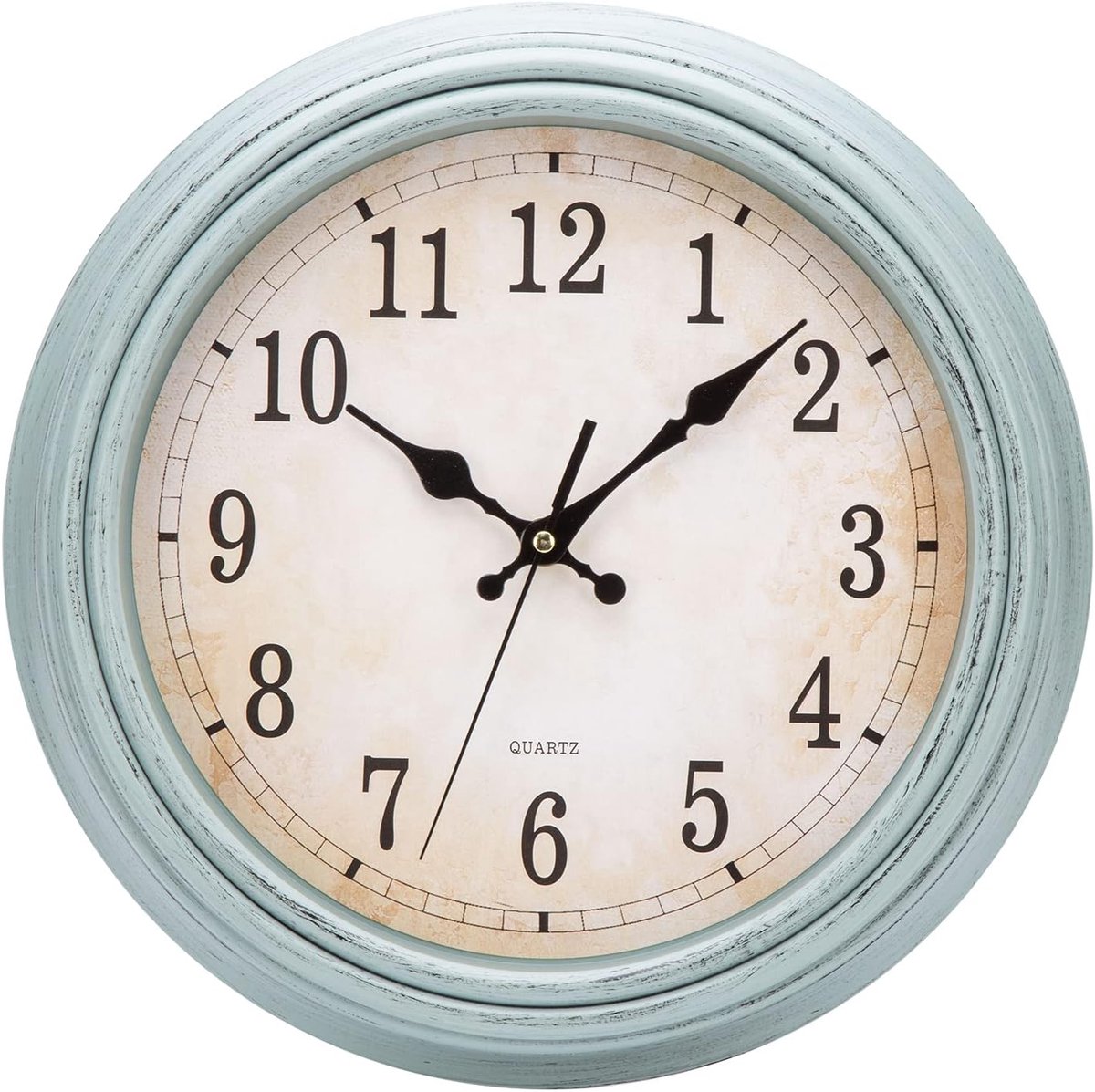 SnelShoppen - Vintage Wandklok 30cm Zonder Tikken, Stille Quartz Klok met Romeinse Cijfers, Ideaal voor Woonkamer, Keuken, Kantoor, Slaapkamer