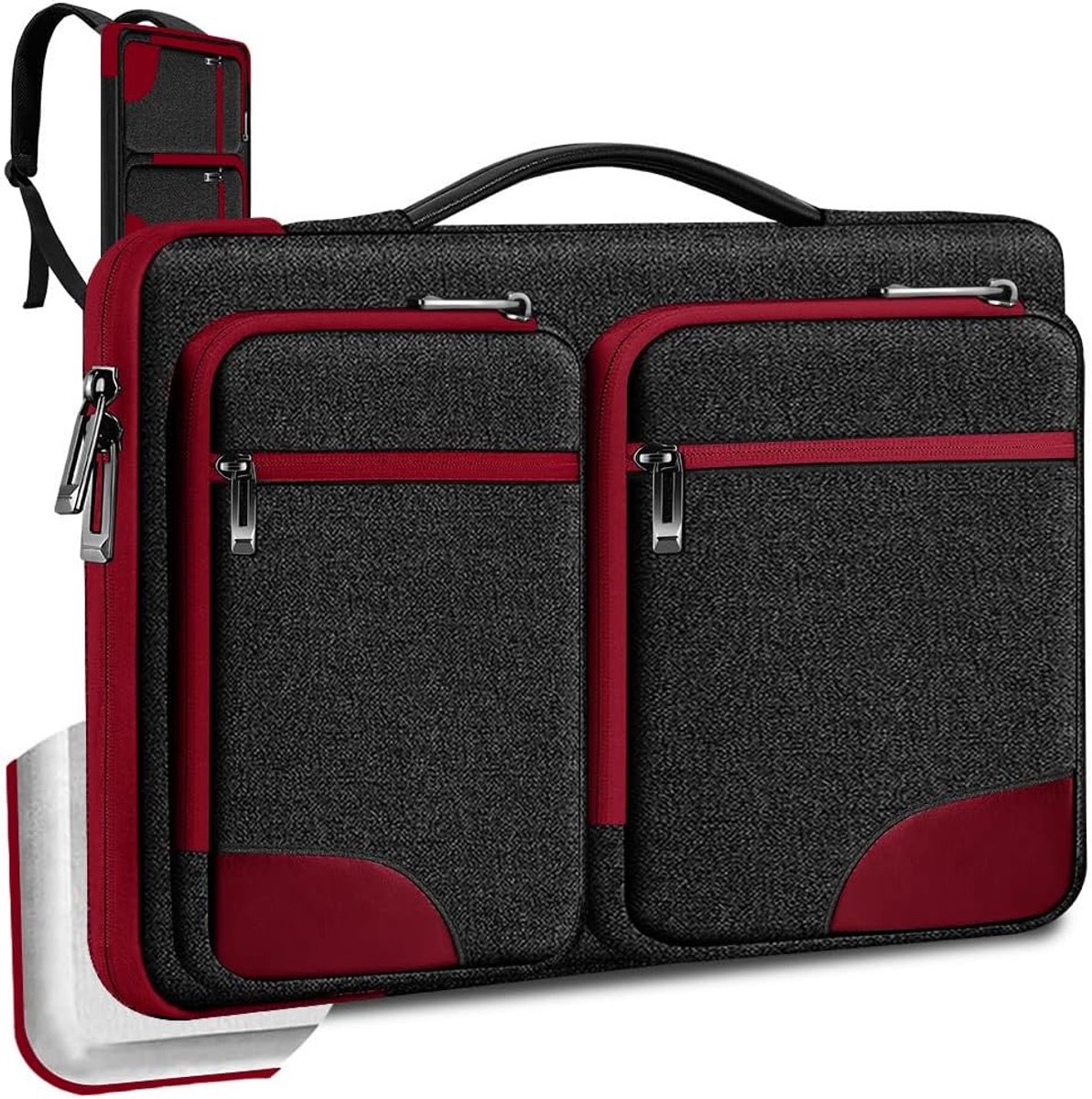 ZINZ Laptop Case 15 15.6 16 17 inch Sleeve Slim Briefcase Handbag for Most Popular 15" 15.6" 16" 17" Notebooks - ShopVlot