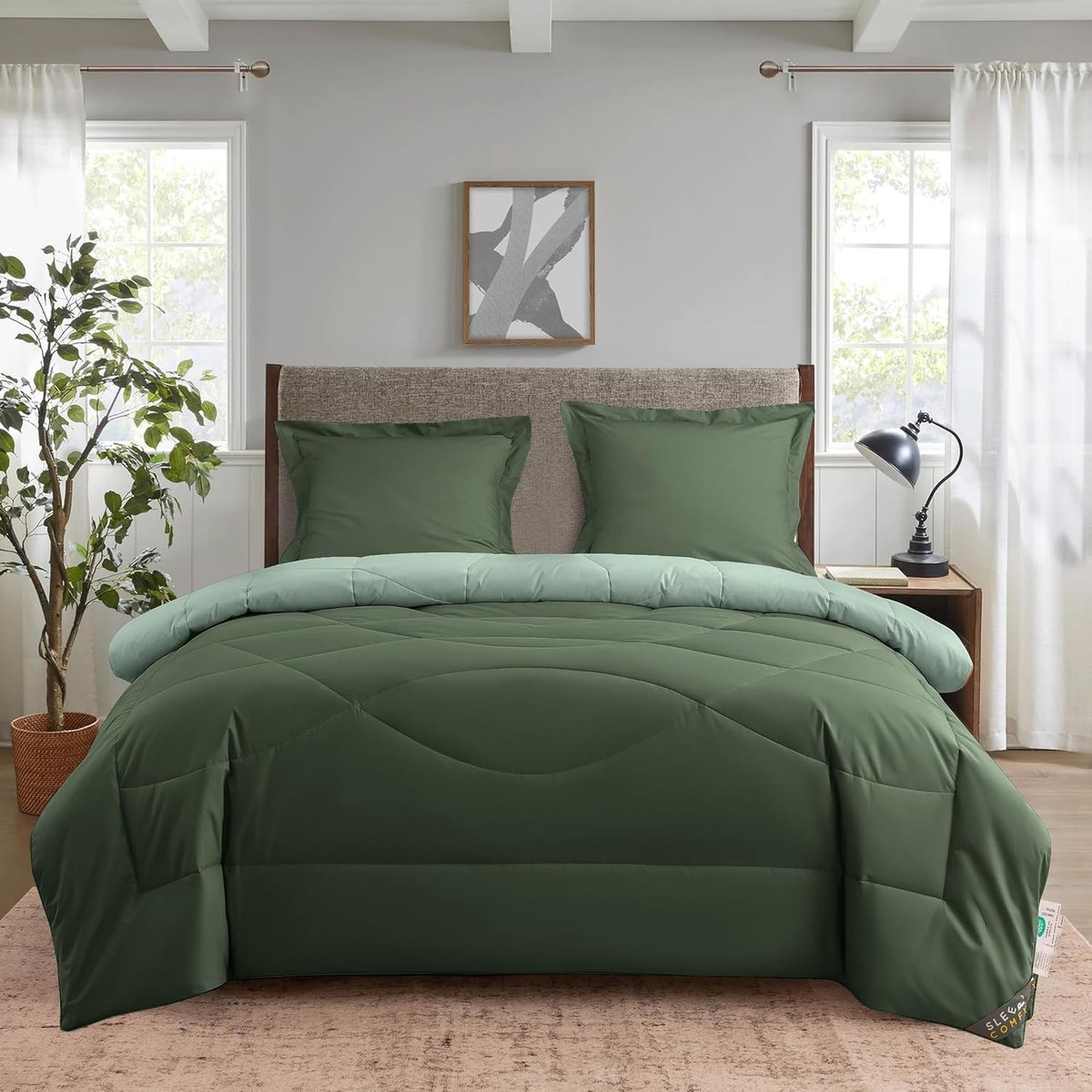 SnelShoppen - 4-seizoenen dekbed 140 x 200 cm, anti-allergisch katoen, Oeko-Tex-gecertificeerd, lichte zomerdeken en knuffeldeken voor het hele jaar,