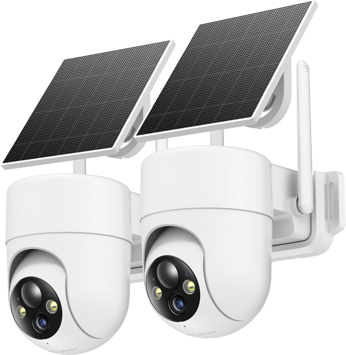 SnelShoppen - 2K Outdoor Beveiligingscamera met Accu, WiFi, 360° PTZ, Zonne-energie met PIR Detectie, 2-Weg Audio, Kleuren Nachtzicht, IP66 Waterdicht