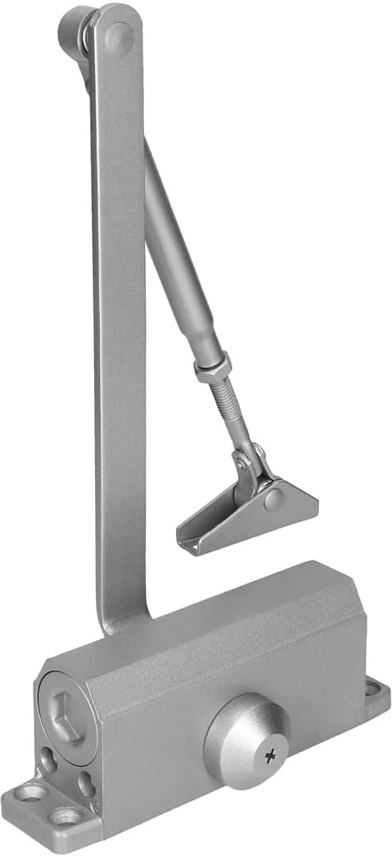 Thijox - Deursluiter - Deurdranger 7505 Compact - Instelbare sluitsnelheid en eindslag - Grijs - Perfect voor energiebesparing en tochtpreventie