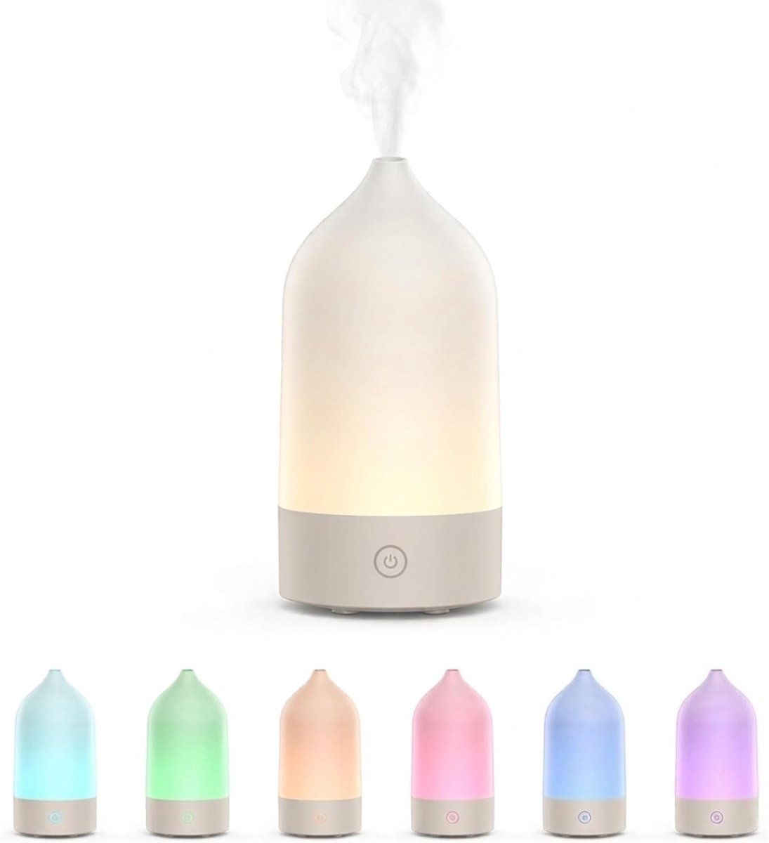 SnelShoppen - 120 ml Geurende Olieverspreider met Automatische Uitschakelfunctie, 7-Kleuren LED Verlichting, Ultrasone Aromatherapie en Luchtbevochtig