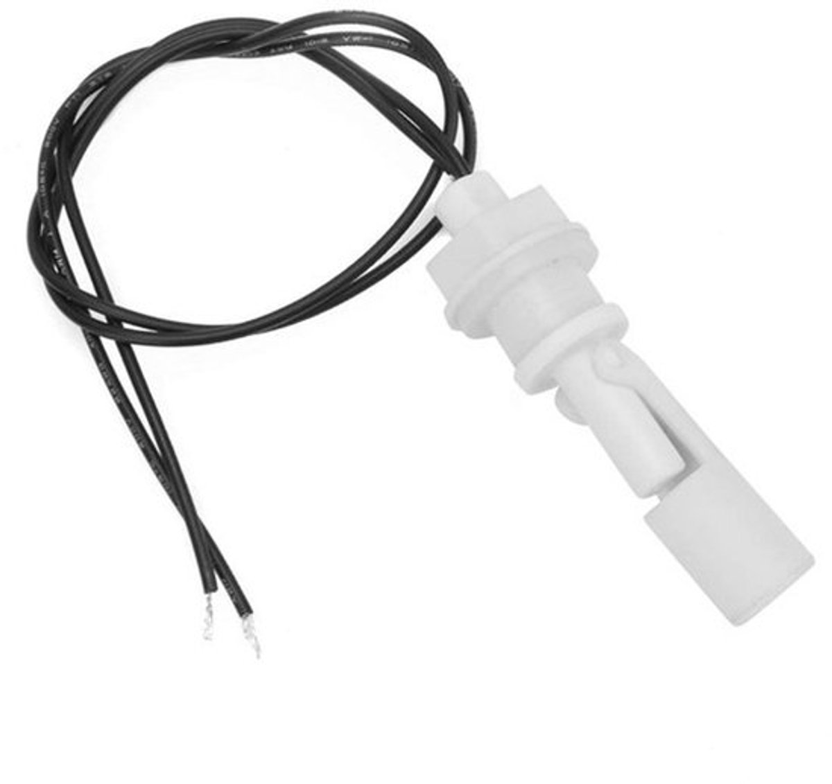2Pcs Water Liquid Level Sensors, Laagdruk Zijmontage Float Switch Anti-corrosie PP Eendbek Type Waterniveau Sensor voor Tank Pool (F)