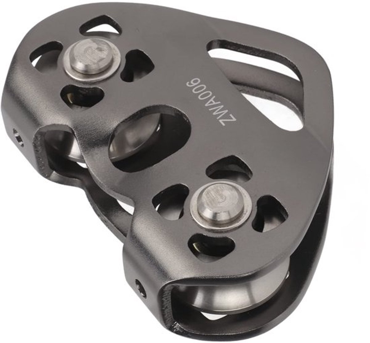 Touwpulley, Draagbare Aluminium Pulley Met Dubbele Lagers Voor Bergbeklimmen