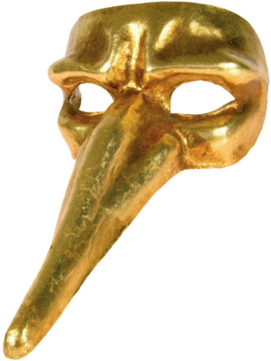 Scaramouche Goud - Venetiaanse Masker