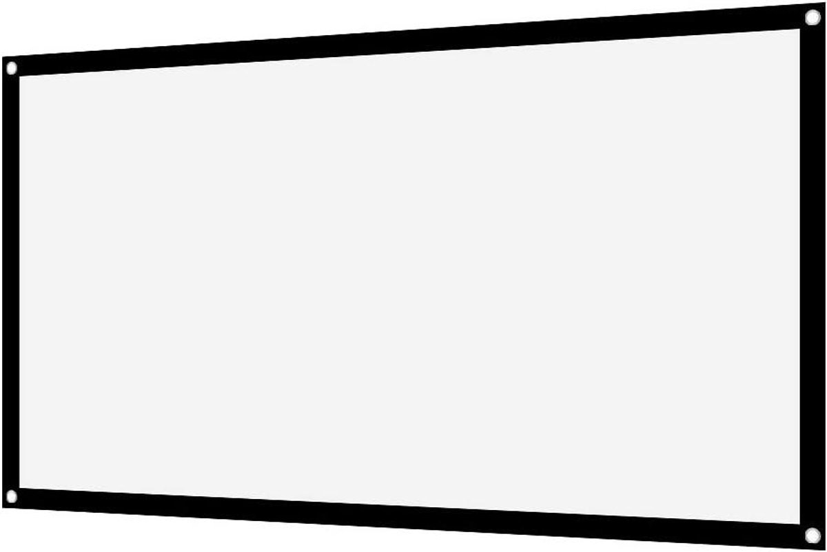 Projectiescherm - Beamer scherm - Thuisbioscoop creëren - Kreukvrij polyester - 40 inch - Wit