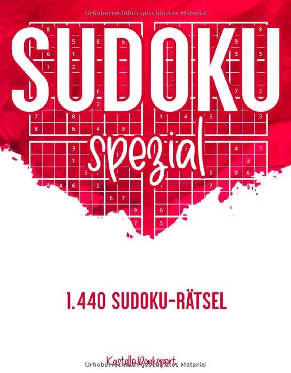 SnelShoppen - Sudoku Spezial - 1.440 Sudoku-Rätsel, Variërende Moeilijkheidsgraden van Licht tot Zwaar, Perfecte Geschenkidee voor Thuis, Puzzelblok m