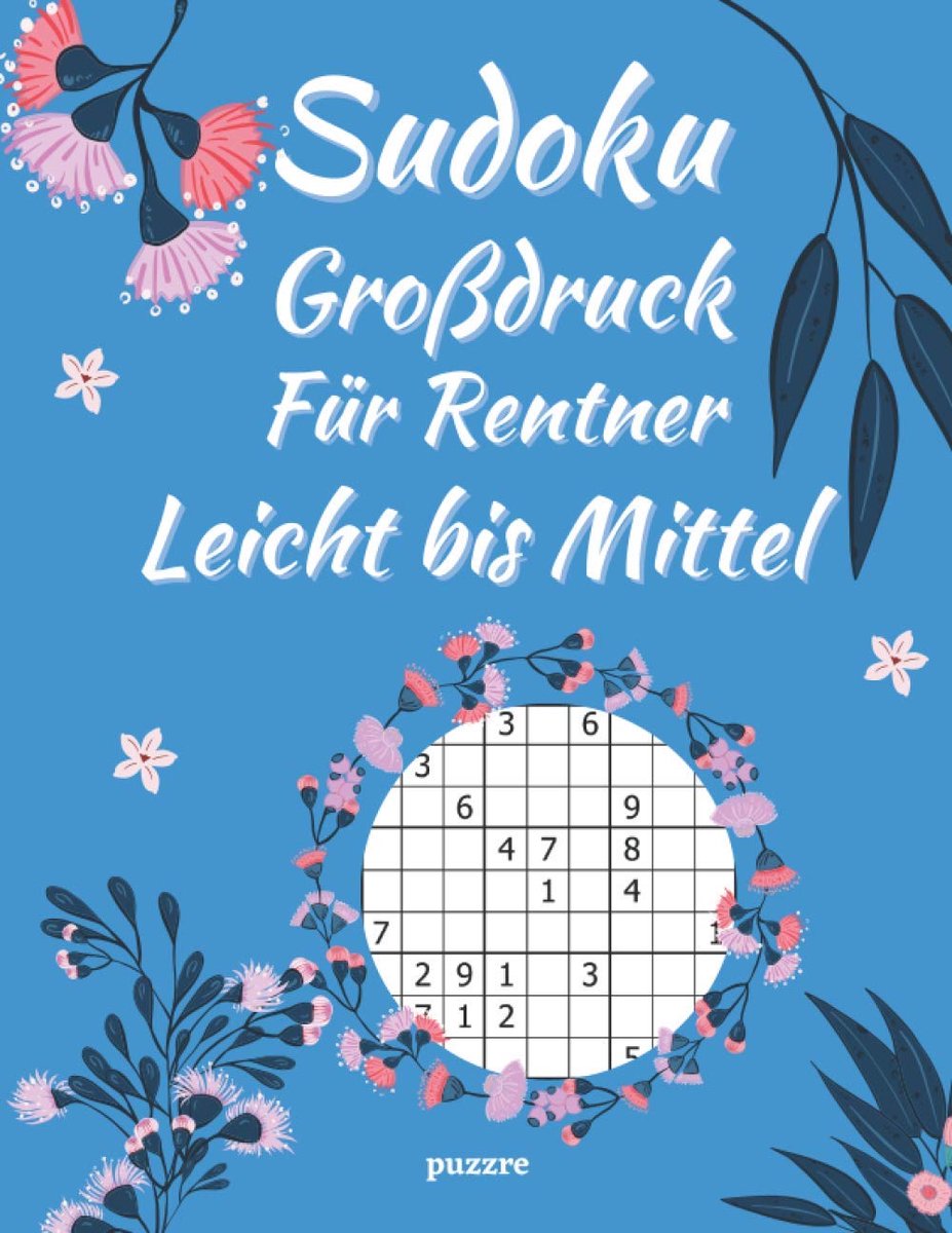 SnelShoppen - Sudoku Großdruck Voor Rentners - Gemakkelijke en Middelmatige Denksport Spellen, 100 Puzzels in Groot Drukformaat voor Ouderen, Perfect