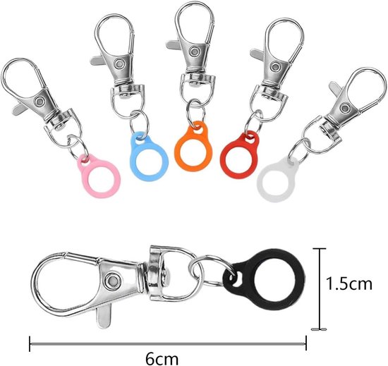 Pennenhouders met clip voor lanyards en reel-badge - 6 stuks, ideaal voor verpleegsteridentiteitskaarten en schrijfgerei, handig en praktisch accessoire. — afbeelding 5