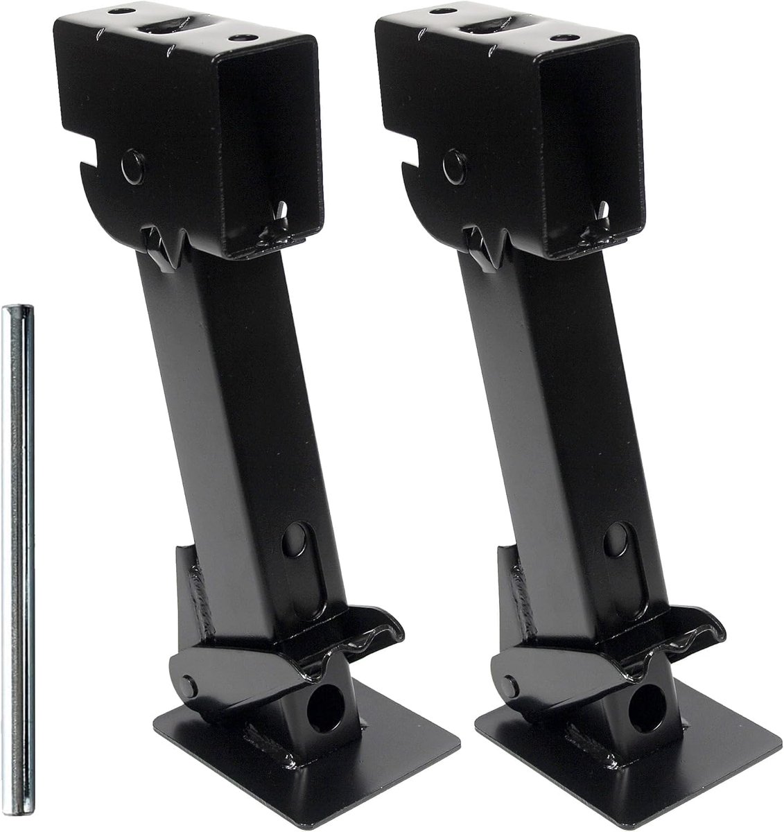 Hedge Support Set of 2 for Caravan & Motorhome - Foldable Height Adjustable Trailer Base Support with Handle up to 450 - ShopVlot