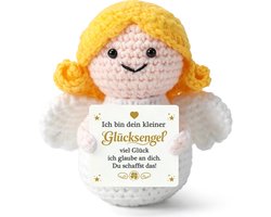 ImnBest Pocket Hug beschermengel cadeau, handgehaakte geluksengel als geluksbrenger en moedmaker, geluk cadeau voor - ShopVlot