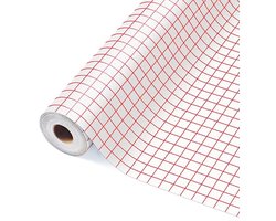 ImnBest Vinyl Transfer Film Plotter, 12 in x 500 cm with Clear Alignment Grid, Transfer Film Plotter for Stickers - ShopVlot