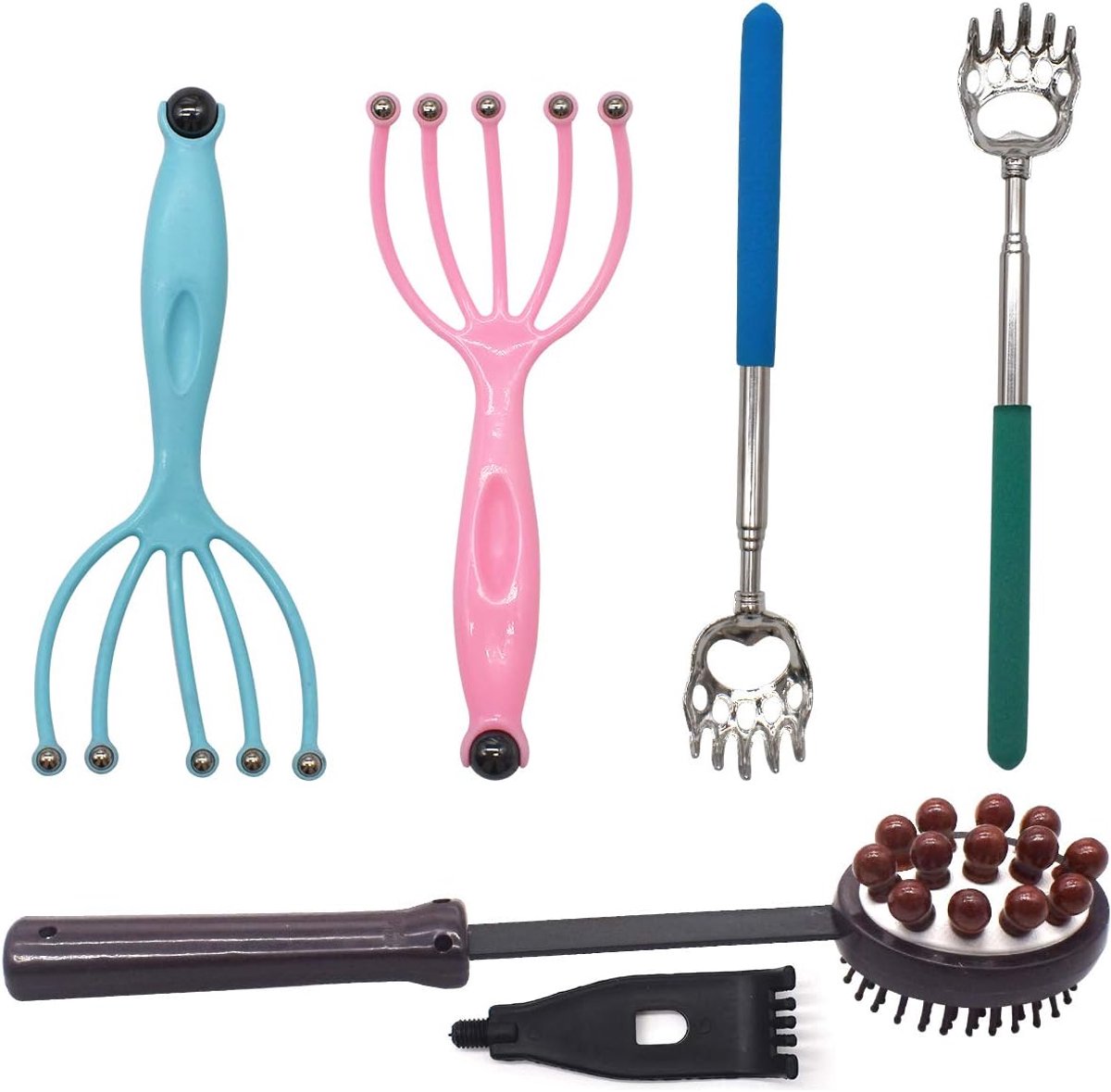 Head Massage, Jicyor 5pcs Stainless Steel Claws Pull-out ba - ShopVlot
