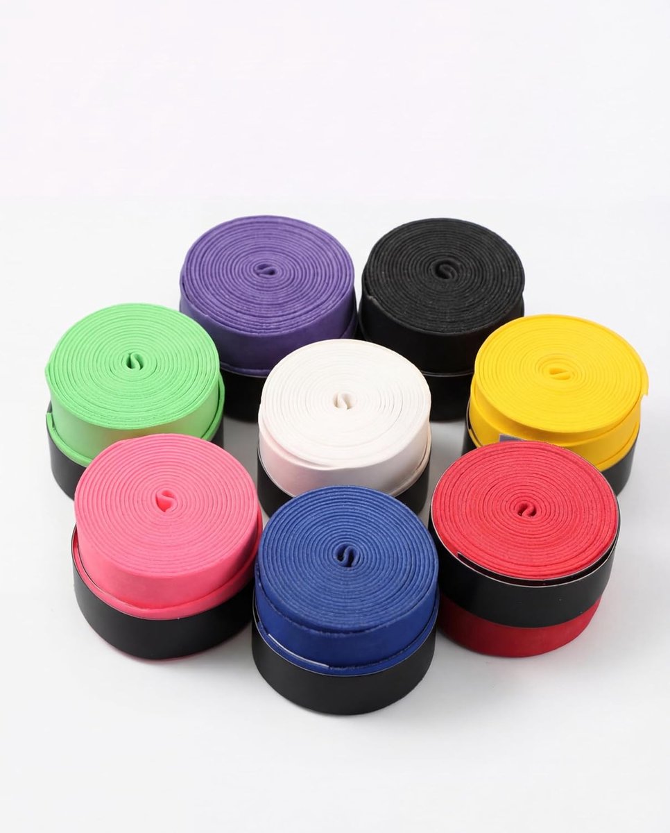 Jadive 8 Pieces Tennis Badminton Racket Overgrip for Non-slip and Absorbent Grip, Various Colors - ShopVlot