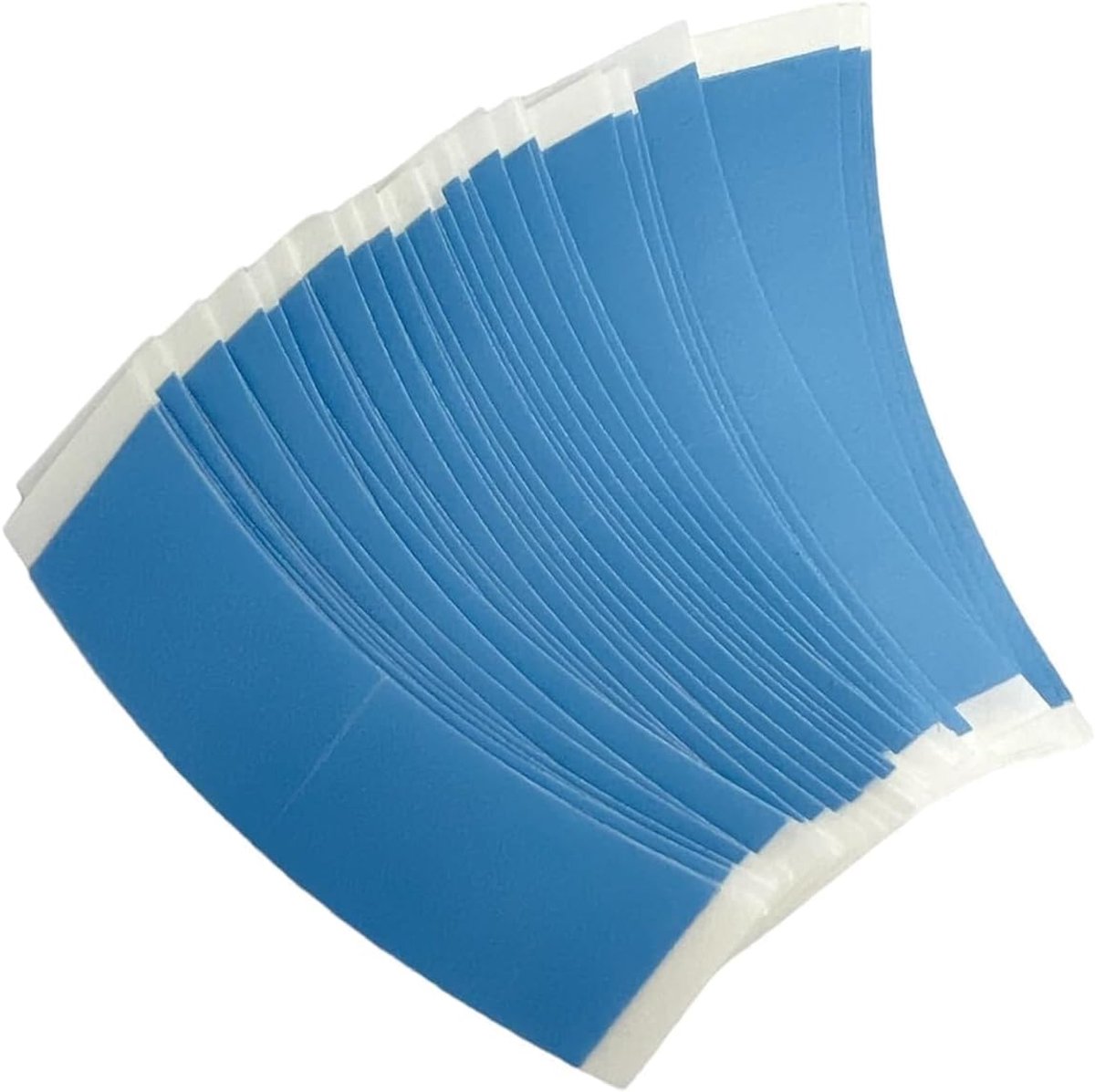 Lace Front Blue Liner C Contour Hair System Derma-Tec Tape - Adhesive Strip Corner 36 Pieces, for All Hairpieces, Wigs - ShopVlot
