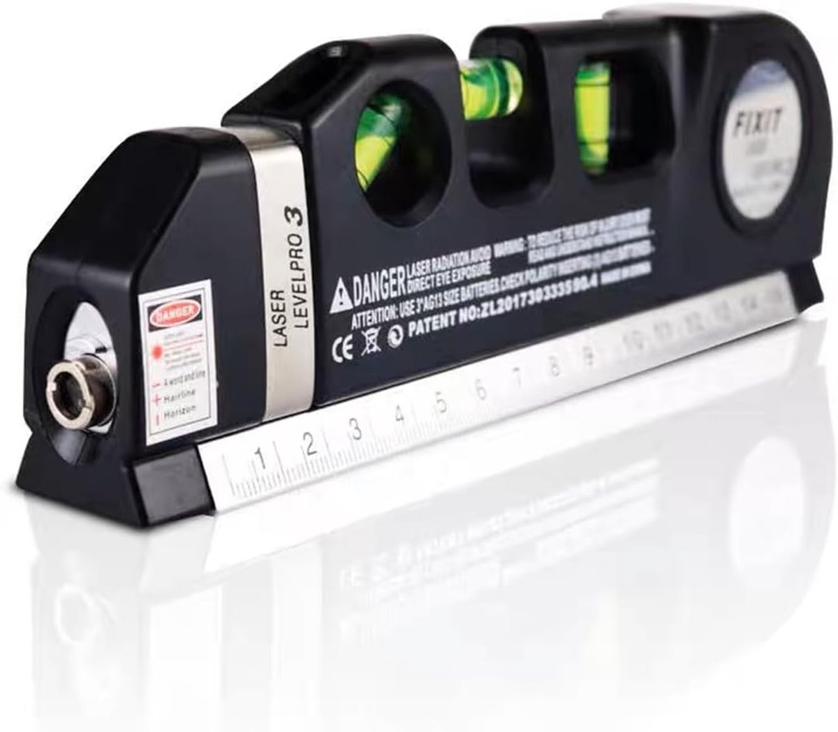 Spirit level, floor covering Aligner horizontal vertical measurement standard metric ruler tape ruler - ShopVlot