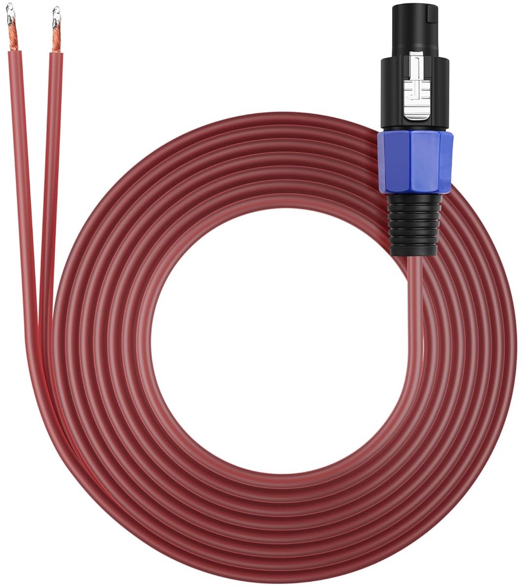 SinLoon Speakon to Speaker Cable, Audio Cable, 16 AWG, Speaker Cable, 10 ft Hi-Fi Audio Cable with Twist Lock Plug - ShopVlot