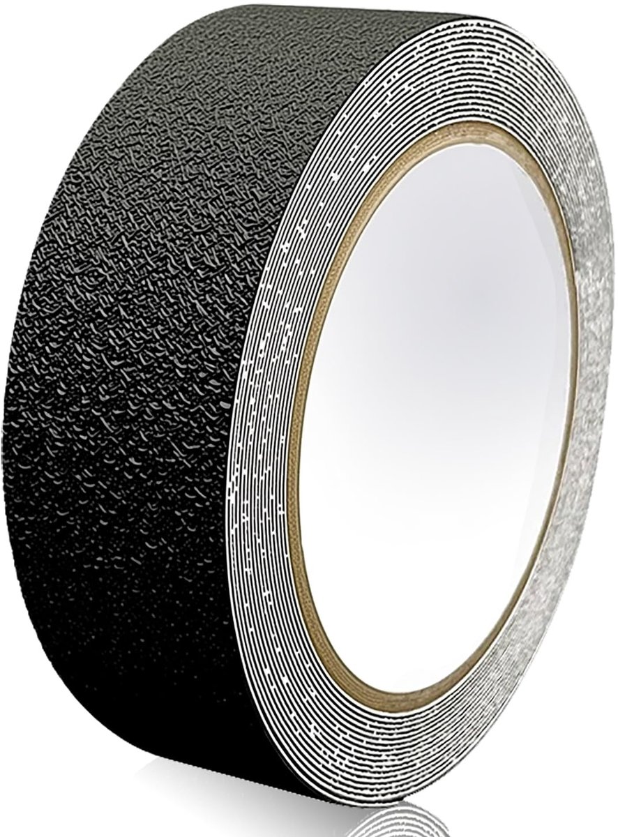 Antislip tape 2,5 cm x 5 m - Zwart - Hoge hechting - Veiligheid voor trappen - ShopVlot