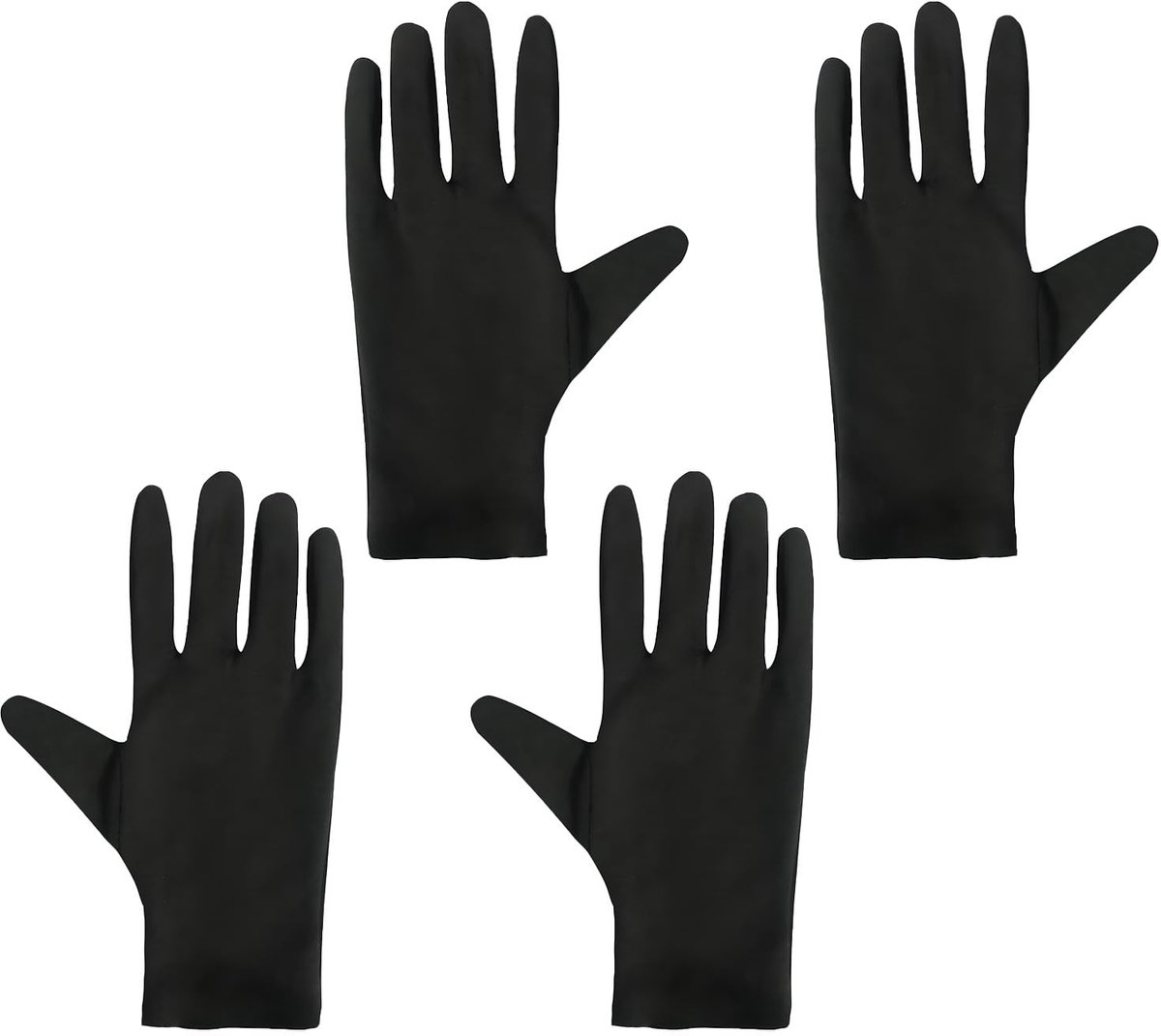 Katoenen handschoenen 2 paar - zachte katoen - elastische huidverzorging - bescherming tegen droge huid - ShopVlot