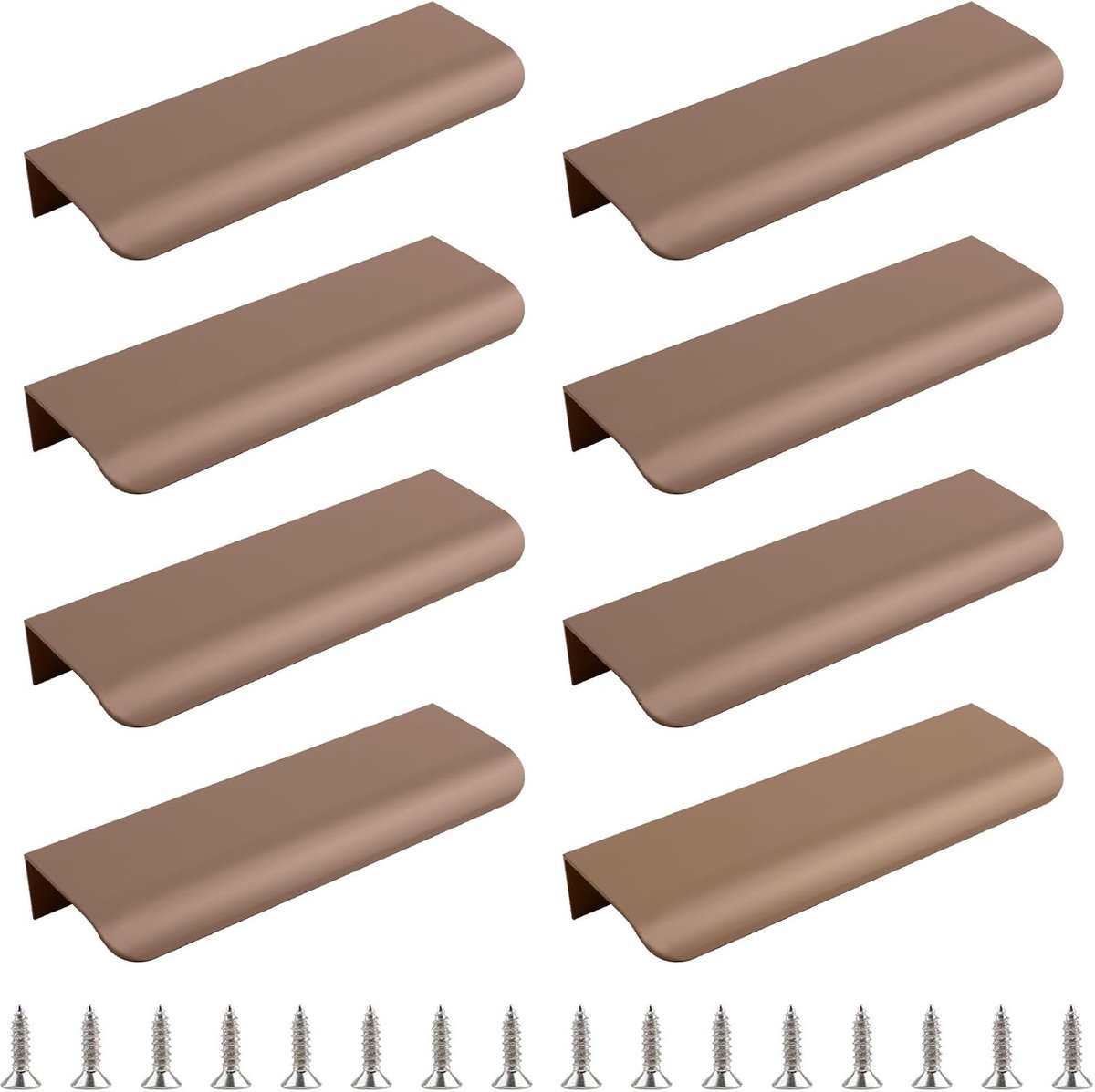 Ladehandgreep 120mm - Aluminiumlegering - Modern design - Ideaal voor kasten - ShopVlot