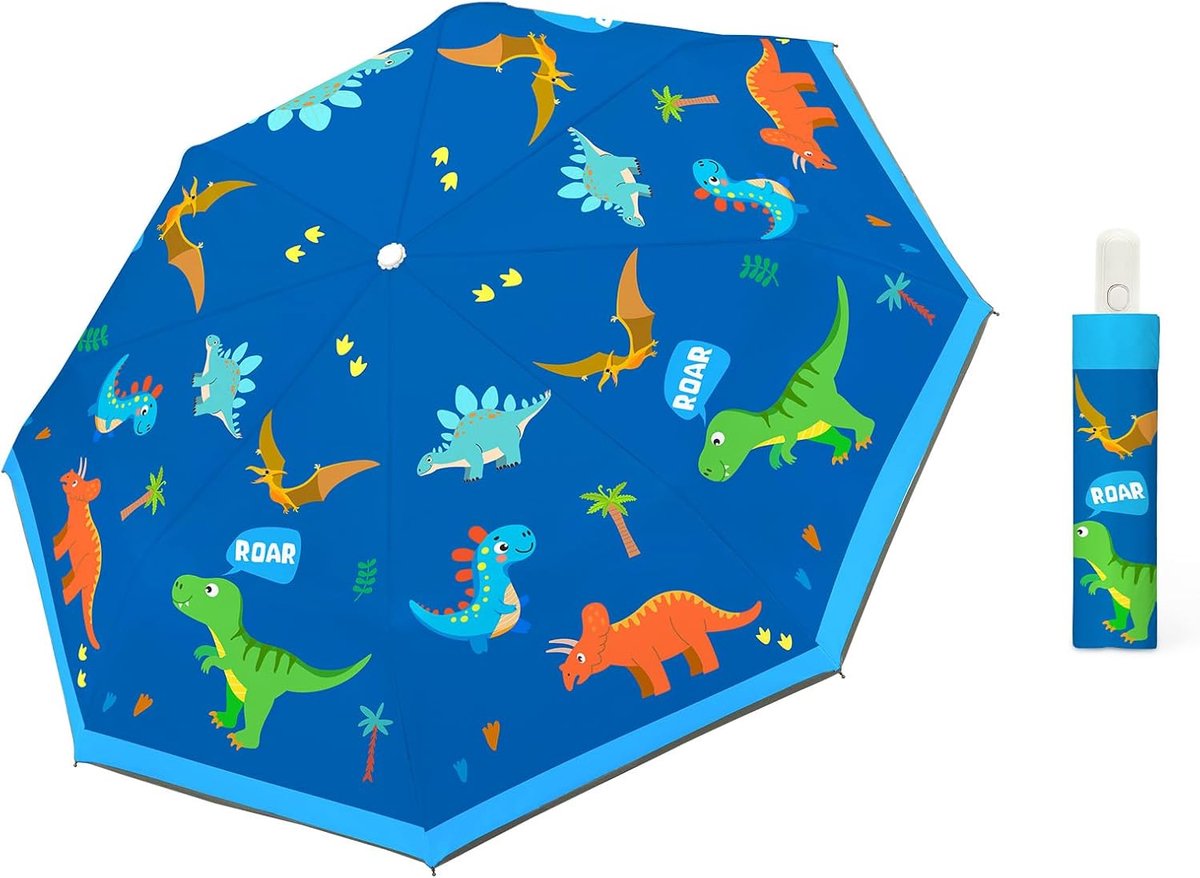 Mini Kinderparaplu - Opvouwbare Stormbestendige Paraplu - Automatisch en Compact - ShopVlot